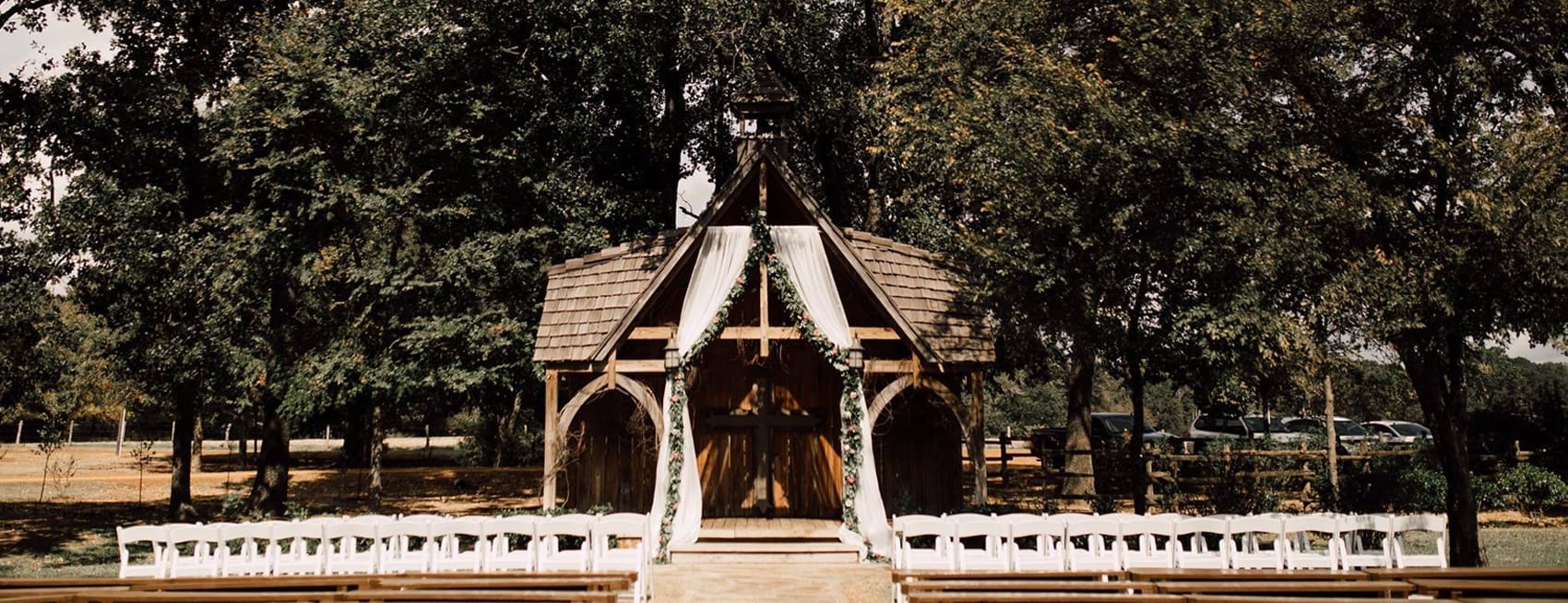 outdoor wedding chapel
